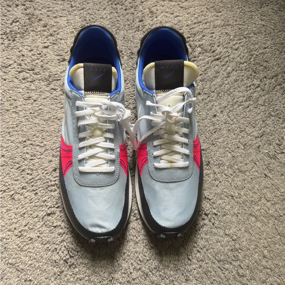 Nike Men's Blue and Pink Sneakers